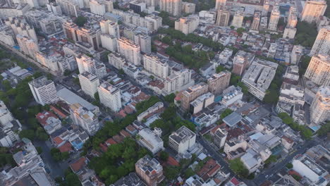 Luftaufnahmen-Der-Gebäude-Von-Botafogo-In-Rio-De-Janeiro-Am-Frühen-Morgen