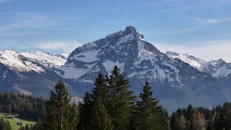 High-snowy-mountain-ridges-of-the-Swiss-Alps
