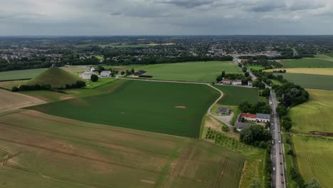 Lion's-Mound-Monument,-Battle-of-Waterloo,-Braine-l'Alleud,-Belgium,-June-2022