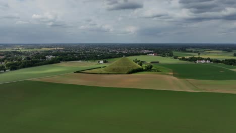 Lion's-Mound-Monument,-Battle-of-Waterloo,-Braine-l'Alleud,-Belgium,-June-2022