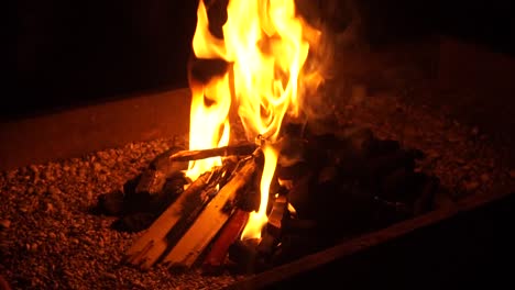 Close-up-up-,making-fire