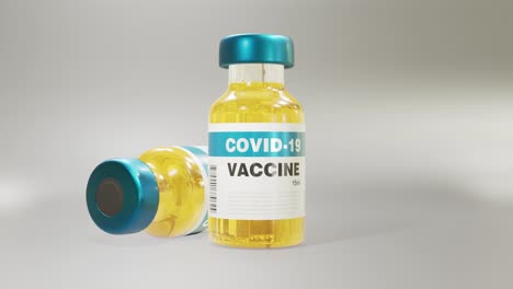 Impfstoff-Coronavirus-Covid-Ncov-Spinning-Center-Schwarz-Weiß