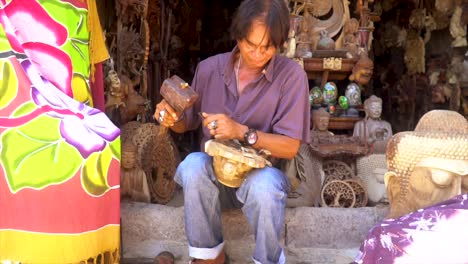 Bali-Indonesien-Handwerkskunst-Indonesier-Menschen