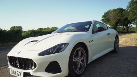 Maserati-granturismo-on-the-side-of-the-road