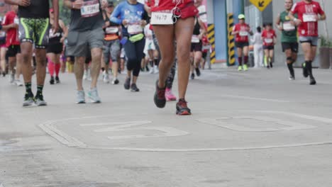 A-low-shot-of-runners-during-the-2022-Mexico-City-Marathon