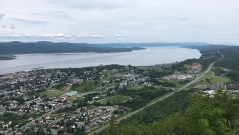 Beautiful-view-overlooking-Chaleur-Bay-in-July-2019-from-Sugarloaf-Mountain