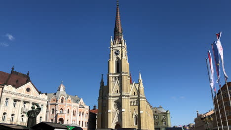 Iglesia-En-Novi-Sad,-Serbia