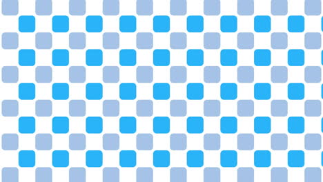 Animation-Von-Weißen-Und-Blauen-Formen,-Die-Sich-Auf-Blauem-Hintergrund-Bewegen