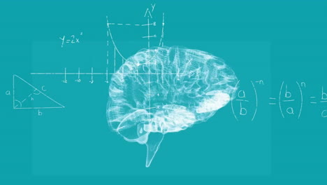 Animation-of-digital-spinning-brain-over-mathematical-equations