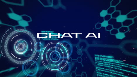 Animación-Del-Procesamiento-De-Datos-Y-Texto-De-Chat-Ai-Sobre-Escaneo-De-Alcance