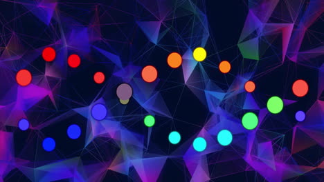 Animation-of-colourful-spots-over-shapes-on-black-background