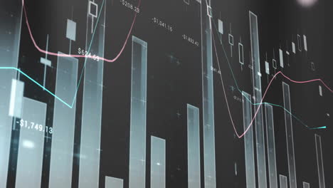 Animation-of-digital-data-processing-over-statistics