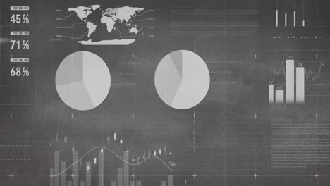 Animación-Del-Procesamiento-De-Datos-Financieros-Sobre-Fondo-Gris