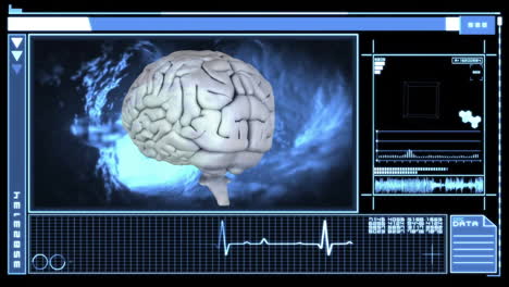 Animación-Del-Cerebro-Humano-Y-Procesamiento-De-Datos-En-Pantalla.