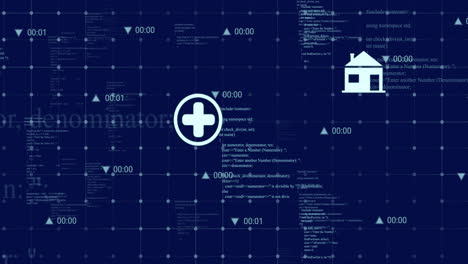 Animación-Del-Procesamiento-De-Datos-Sobre-Iconos-De-Medios