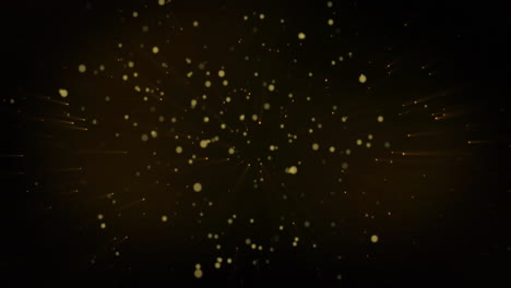 Animation-of-spots-moving-on-black-background