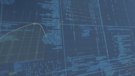 Animación-De-Red-De-Conexiones-Con-Diagramas-Sobre-Procesamiento-De-Datos.