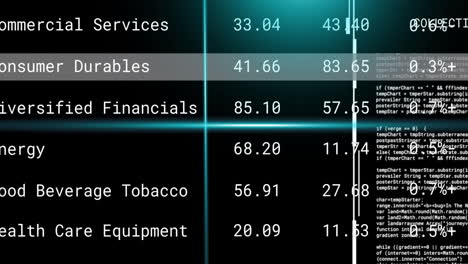 Animación-De-Rayos-De-Escáner-Azules-Sobre-Interfaces-Que-Recopilan-Y-Procesan-Datos-Sobre-Fondo-Negro