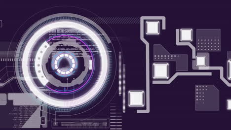 Animation-of-data-processing-and-scope-scanning-over-network-of-connections