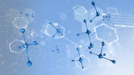 Animation-of-scientific-data-processing-over-molecules