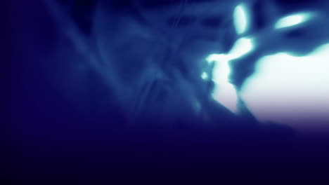 Animation-of-dark-blue-shapes-moving-on-black-background