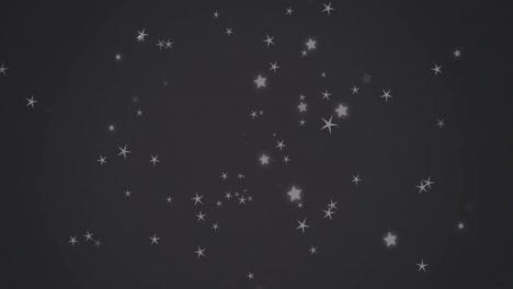 Animation-of-stars-moving-over-grey-background