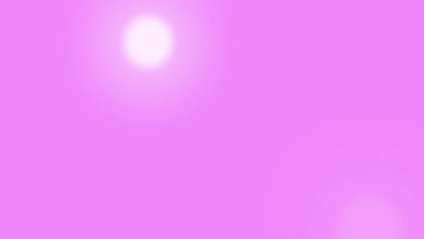 Animation-of-glowing-light-spots-moving-over-pink-background