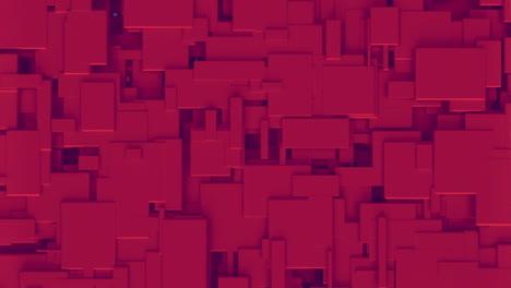Animation-of-digital-tunnel-over-red-shapes
