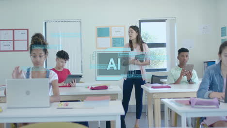 Animation-of-ai-data-processing-over-diverse-students-at-school