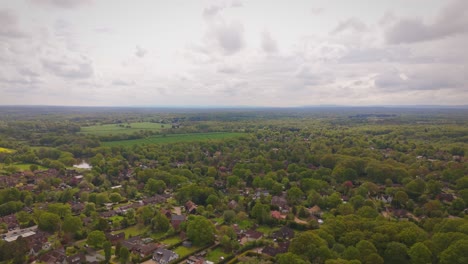 Drone-shot-of-the-Residential-English-Countryside