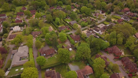 Drone-shot-of-Residential-British-Countryside