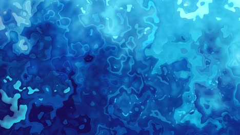 Abstrakter-Blauer-Hintergrund-Mit-Fließender-Bewegung---Abstrakte-Aqua-Muster:-Wellenförmige,-Flüssige-Texturen-Und-Leuchtender-Hintergrund
