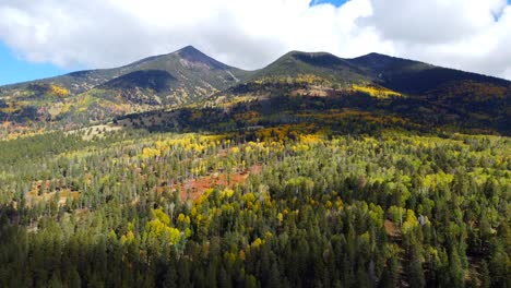 Fall-Colors-on-Humphreys-Peak-near-Flagstaff,-Arizona