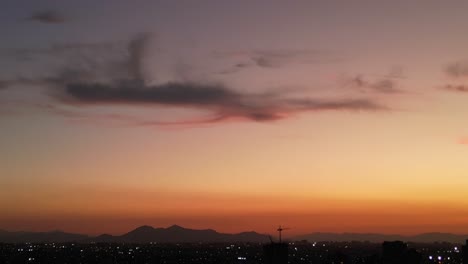 Sonnenuntergang-Im-Herbst,-Land-Chile