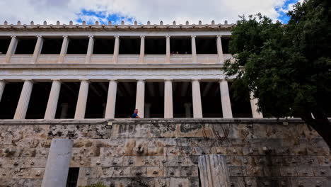 Una-Vista-De-La-Estoa-De-Attalos---Museo-Del-ágora-Antigua