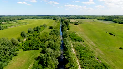 Vía-Fluvial-Principal-Del-Valle-Del-Danubio,-Nemesnadudvar,-Hungría