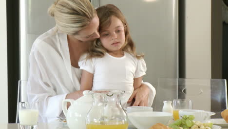 Loving-Mother-with-daughter-having-breakfast