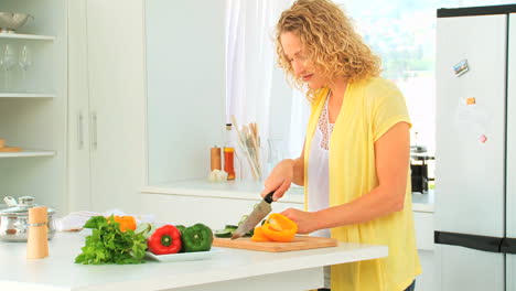 Curly-haired-woman-cooking-