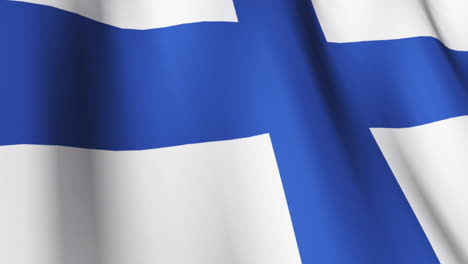 Isolated-Blowing-Flag-of-Finland