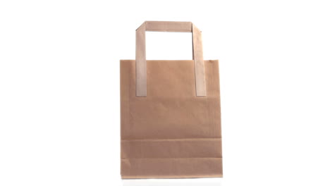 Brown-shopping-bag-rotating-
