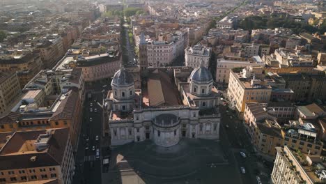 Erstaunliche-Drohnenaufnahme-Einer-Umlaufbahn-über-Der-Liberianischen-Basilika-Santa-Maria-Maggiore