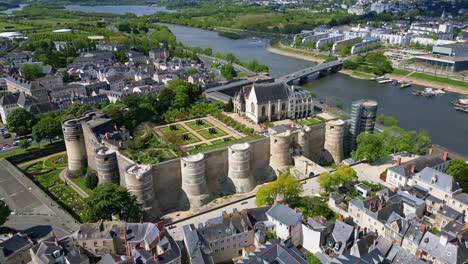 Castillo-De-Angers-En-El-Valle-Del-Loira,-Francia