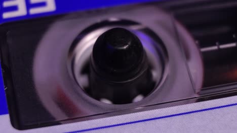 Audio-Cassette-Tape,-Macro-Close-Up