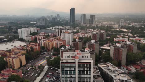 Vista-Aerea-De-Condominios-En-Cdmx,-Bienes-Raices-En-Mexico