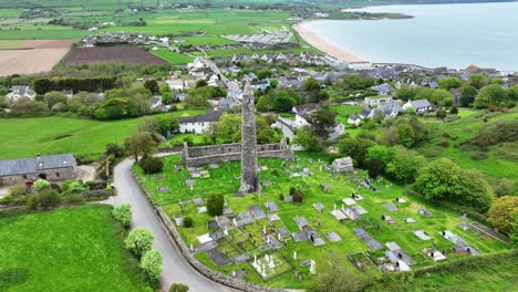 Irland,-Epischer-Ort,-Ardmore-Round-Tower-Co