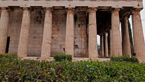 El-Templo-De-Hefesto-O-Hephaisteion-En-El-Lado-Noroeste-Del-ágora-De-Atenas,-Grecia