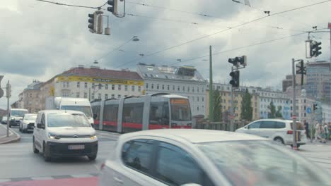 Tram-and-vehicles-crossing-a-bridge-over-the-Danube-Vienna