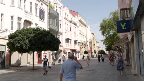Die-Hauptfußgängerzone-Von-Plovdiv
