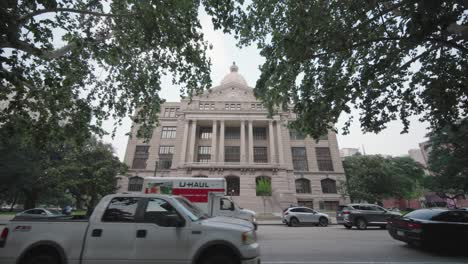 Toma-Gran-Angular-Del-Palacio-De-Justicia-De-1910-En-El-Centro-De-Houston,-Texas.