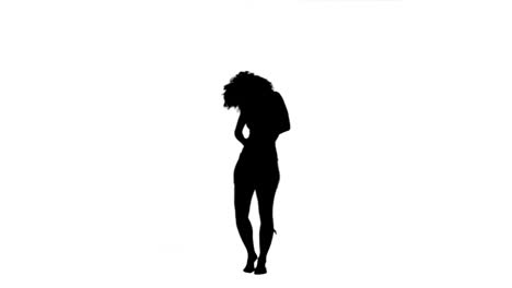 Silhouette-woman-standing-alone